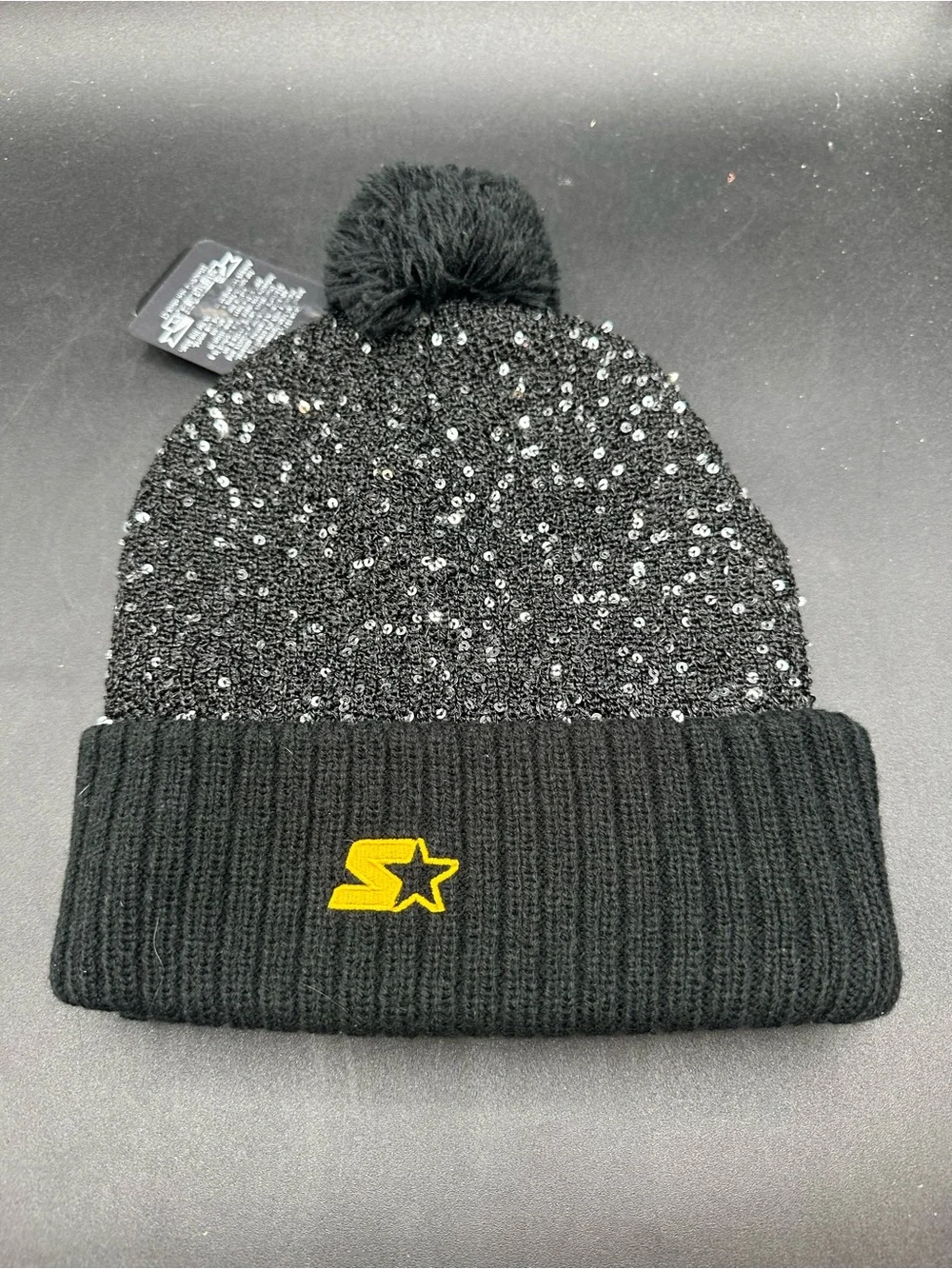 NWT Licensed Starter Minnesota Vikings Knit Beanie Winter Hat NFL Sequins